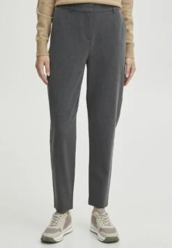 OXMO Oxdovine - Pantalones Chinos - Dark Grey Melange