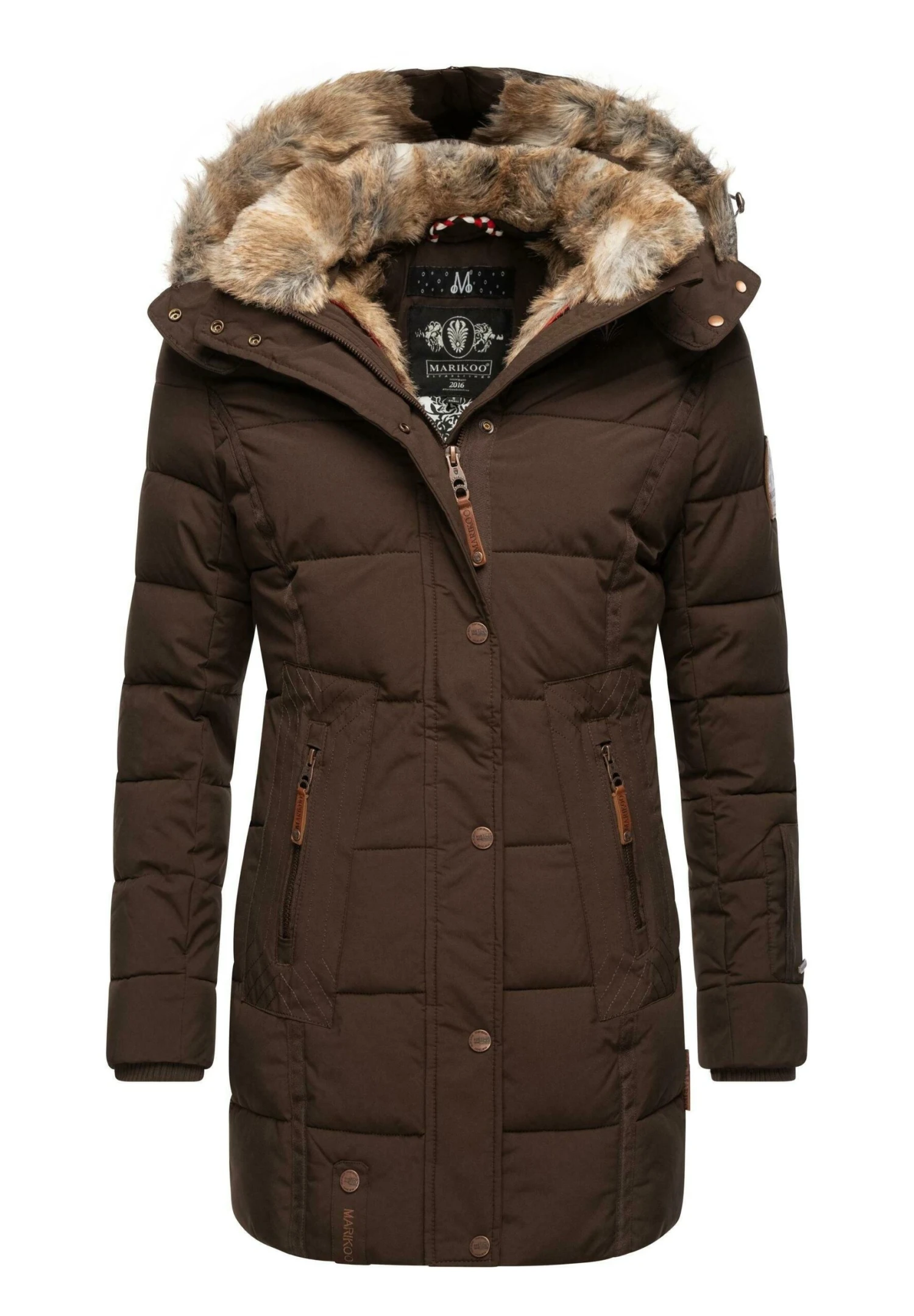 Marikoo Lieblings - Abrigo De Invierno - Dark Brown 3 Marikoo Lieblings - Abrigo De Invierno - Dark Brown