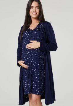 Happy Mama Set - Camisón - Navy With Dots -Tienda General De Moda 1a3536f6fdad4985a578f8822e3b3560