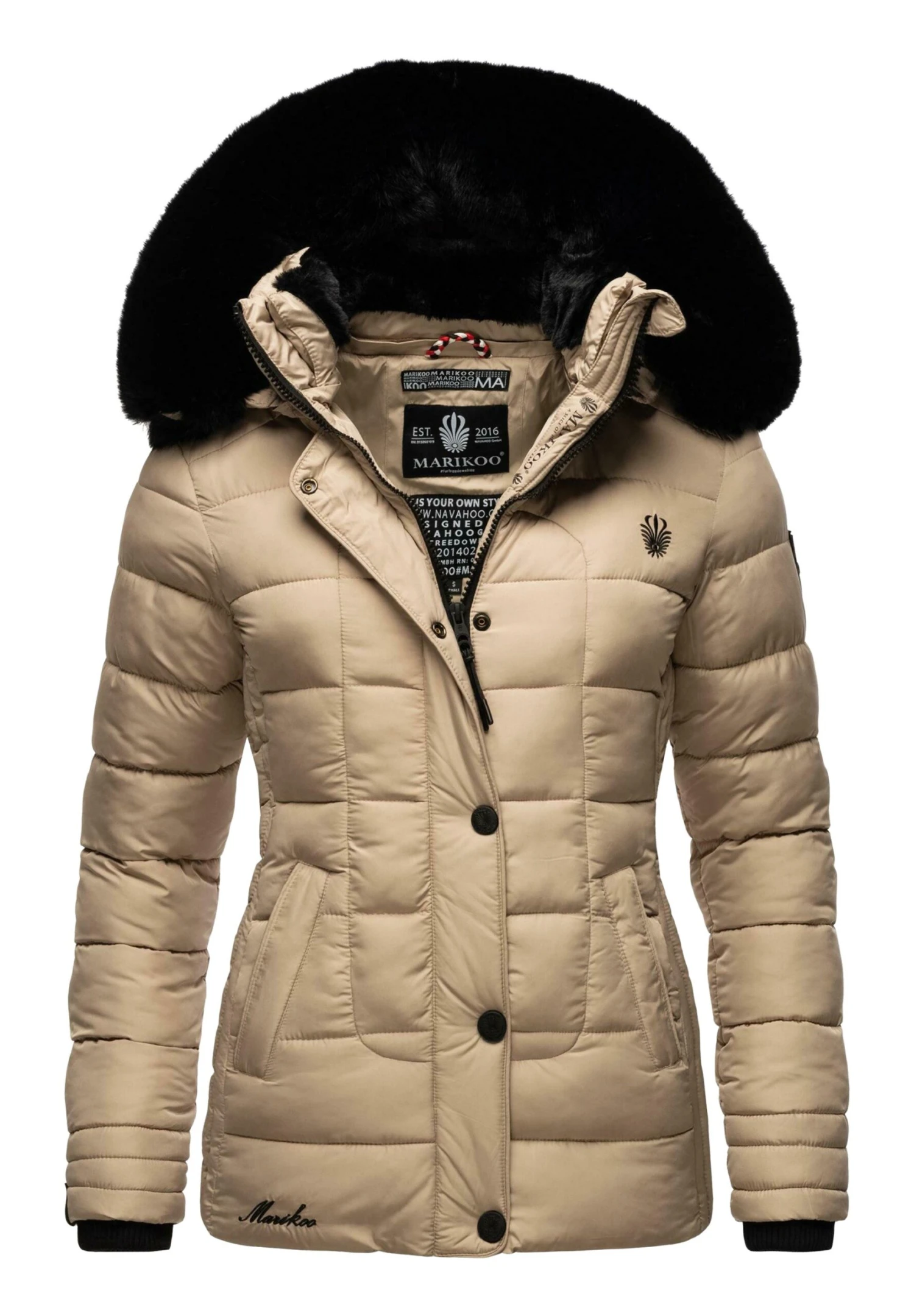 Marikoo Qesraa - Chaqueta De Invierno - Taupe 3 Marikoo Qesraa - Chaqueta De Invierno - Taupe