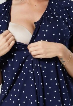 Happy Mama Set - Camisón - Navy With Dots -Tienda General De Moda 2ac14f7ee9484946aca44c6f5e70bff5