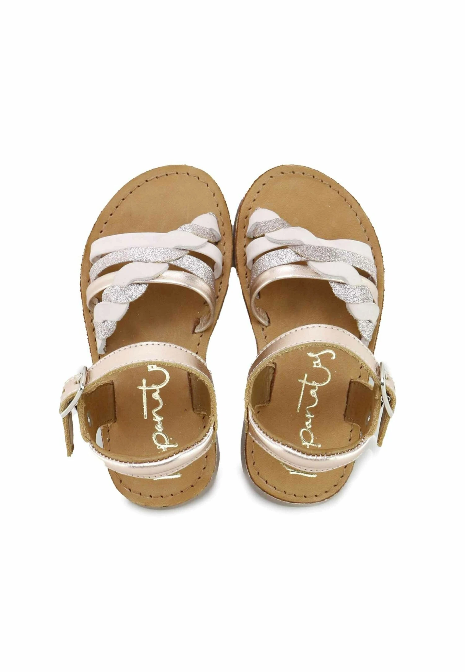 Trenza Skin Tuda Papanatas. - Zapatos De Bebé - Oro 5 Trenza Skin Tuda Papanatas. - Zapatos De Bebé - Oro - Imagen 3