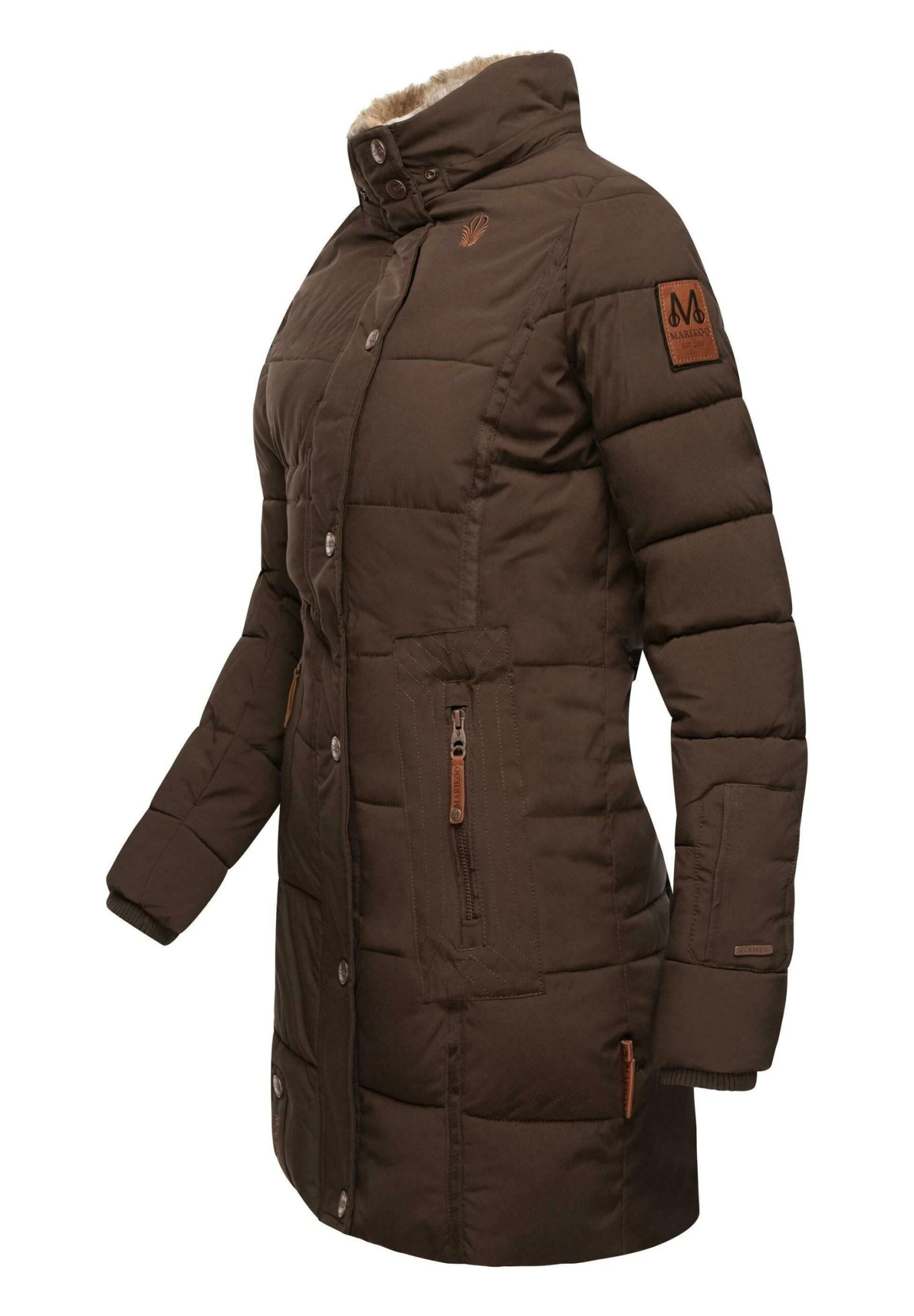 Marikoo Lieblings - Abrigo De Invierno - Dark Brown 7 Marikoo Lieblings - Abrigo De Invierno - Dark Brown - Imagen 5