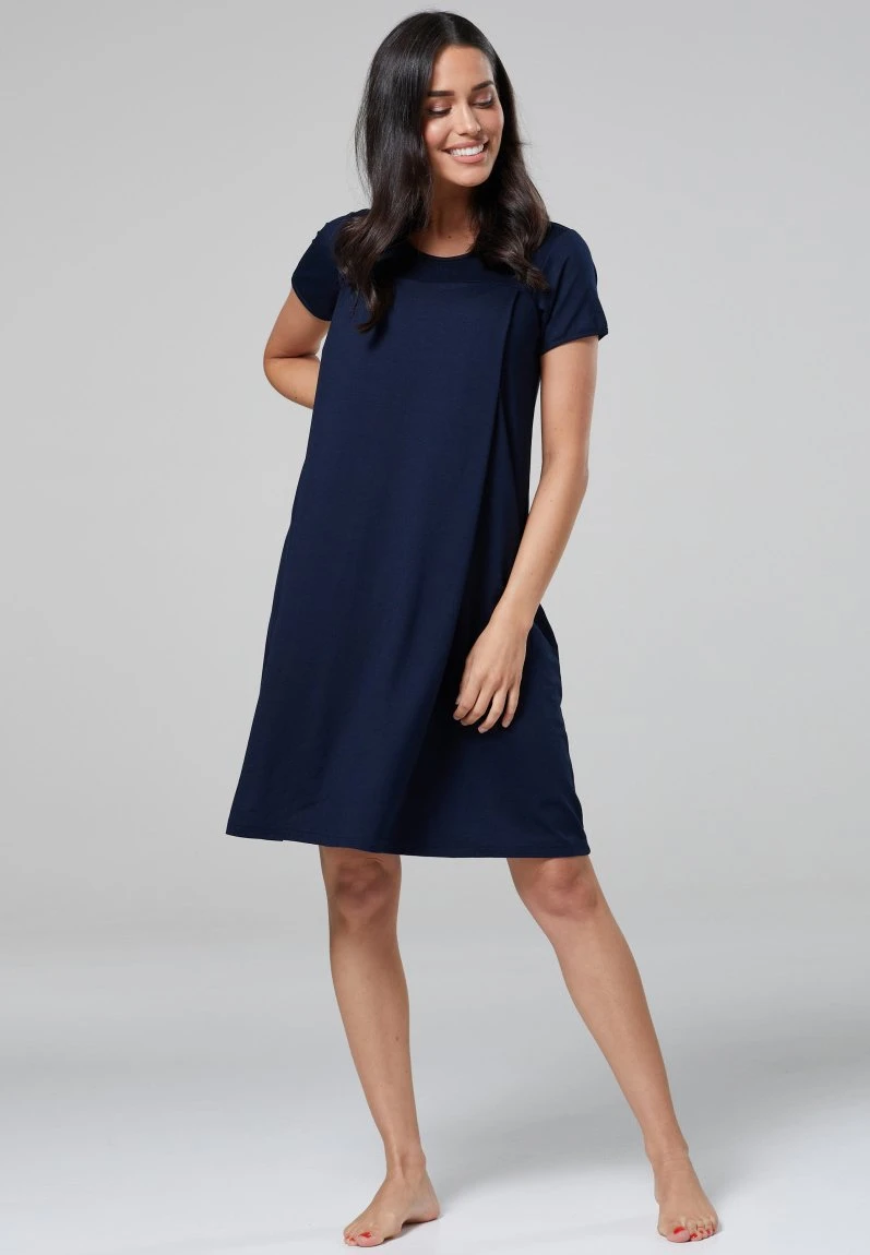 Happy Mama Labor Delivery Hospital Breastfeeding - Camisón - Navy 4 Happy Mama Labor Delivery Hospital Breastfeeding - Camisón - Navy - Imagen 2