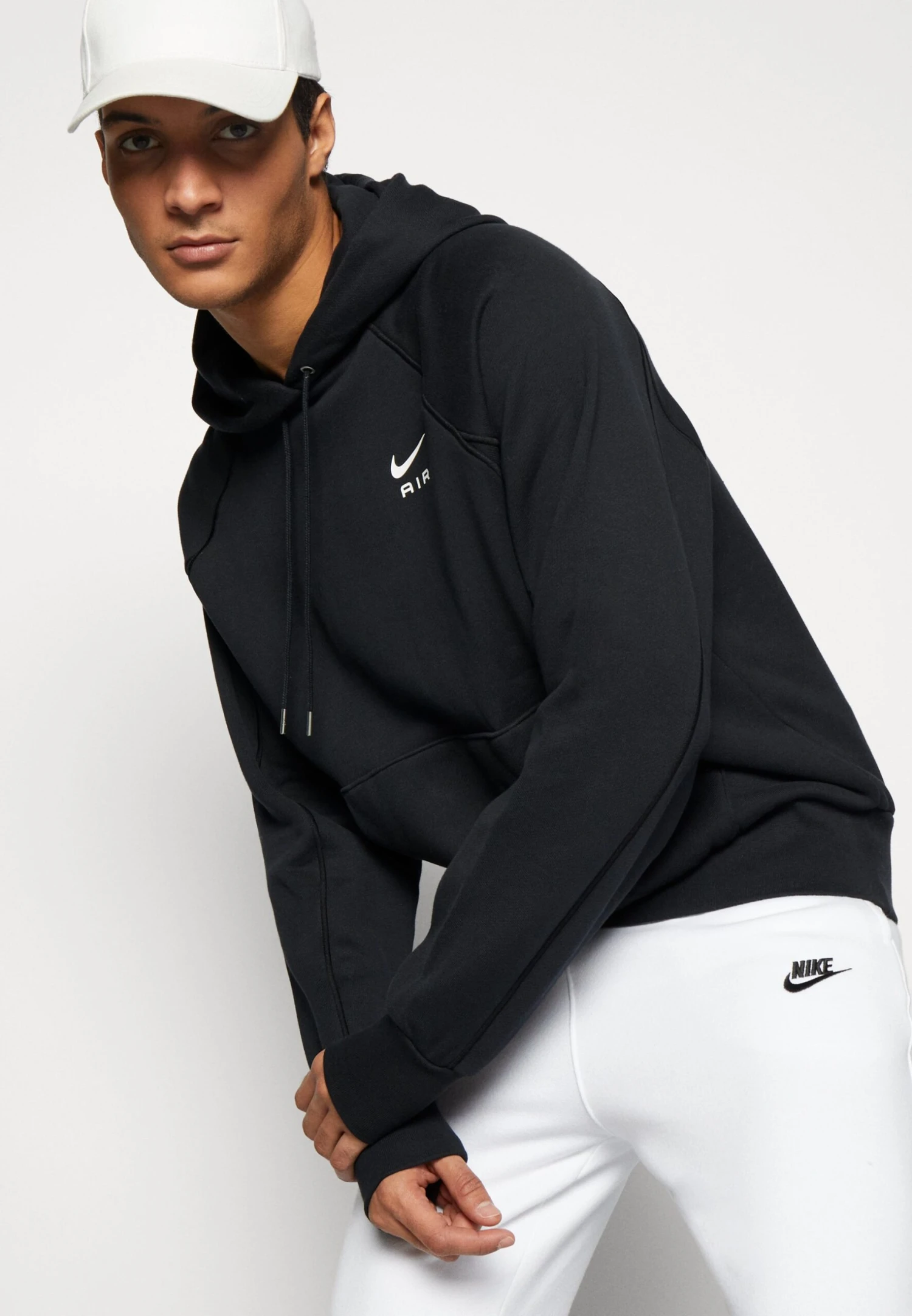 Nike Sportswear M NswAir Ft Po - Jersey Con Capucha - Black/White 6 Nike Sportswear M NswAir Ft Po - Jersey Con Capucha - Black/White - Imagen 4