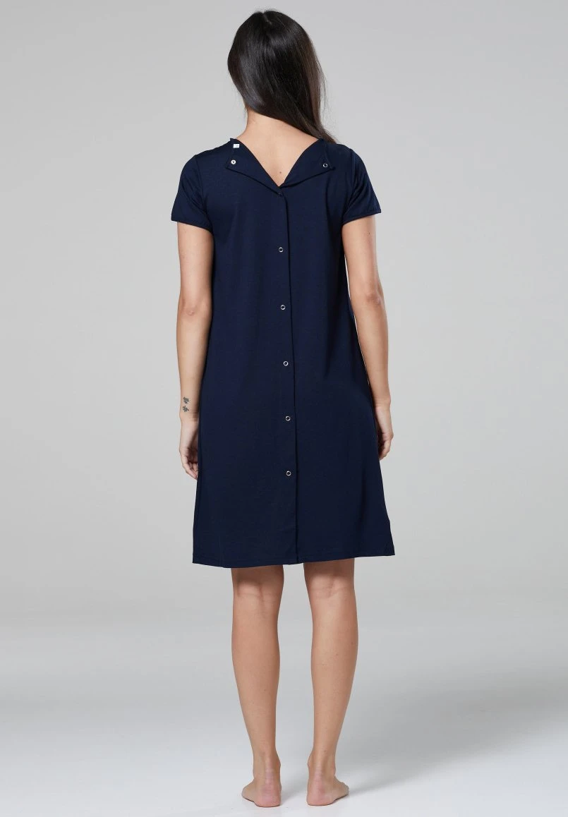 Happy Mama Labor Delivery Hospital Breastfeeding - Camisón - Navy 5 Happy Mama Labor Delivery Hospital Breastfeeding - Camisón - Navy - Imagen 3