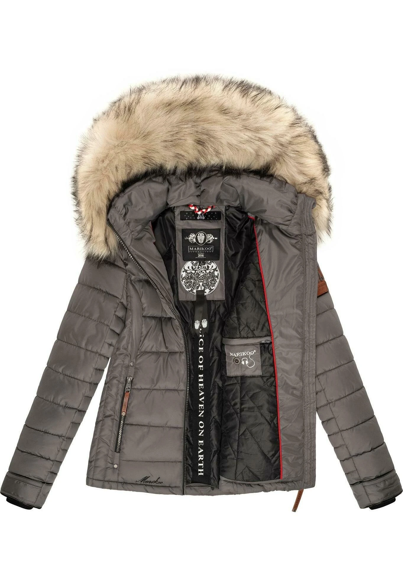 Marikoo Lerikaa - Chaqueta De Invierno - Dark Grey 7 Marikoo Lerikaa - Chaqueta De Invierno - Dark Grey - Imagen 5