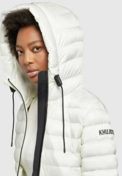 Khujo Lovina4 Shiny - Chaqueta De Entretiempo - Cremeweiß -Tienda General De Moda 5a6a531c7cca40d1bb2fca924f85d154