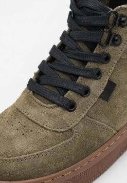 Friboo Leather - Botines Con Cordones - Khaki -Tienda General De Moda 73eecdfa61fa41fdacdbb49c6547e32d