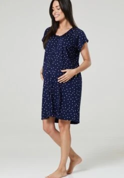 Happy Mama Set - Camisón - Navy With Dots -Tienda General De Moda 76bb0dfacae5407b86259e530c8f7829