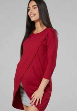 Happy Mama Maternity Nursing - Vestido Informal - Crimson Grey Melange 13 Happy Mama Maternity Nursing - Vestido Informal - Crimson Grey Melange -Tienda General De Moda 7a4a07cef3f64a2f8be7c24c2dd4f0b4