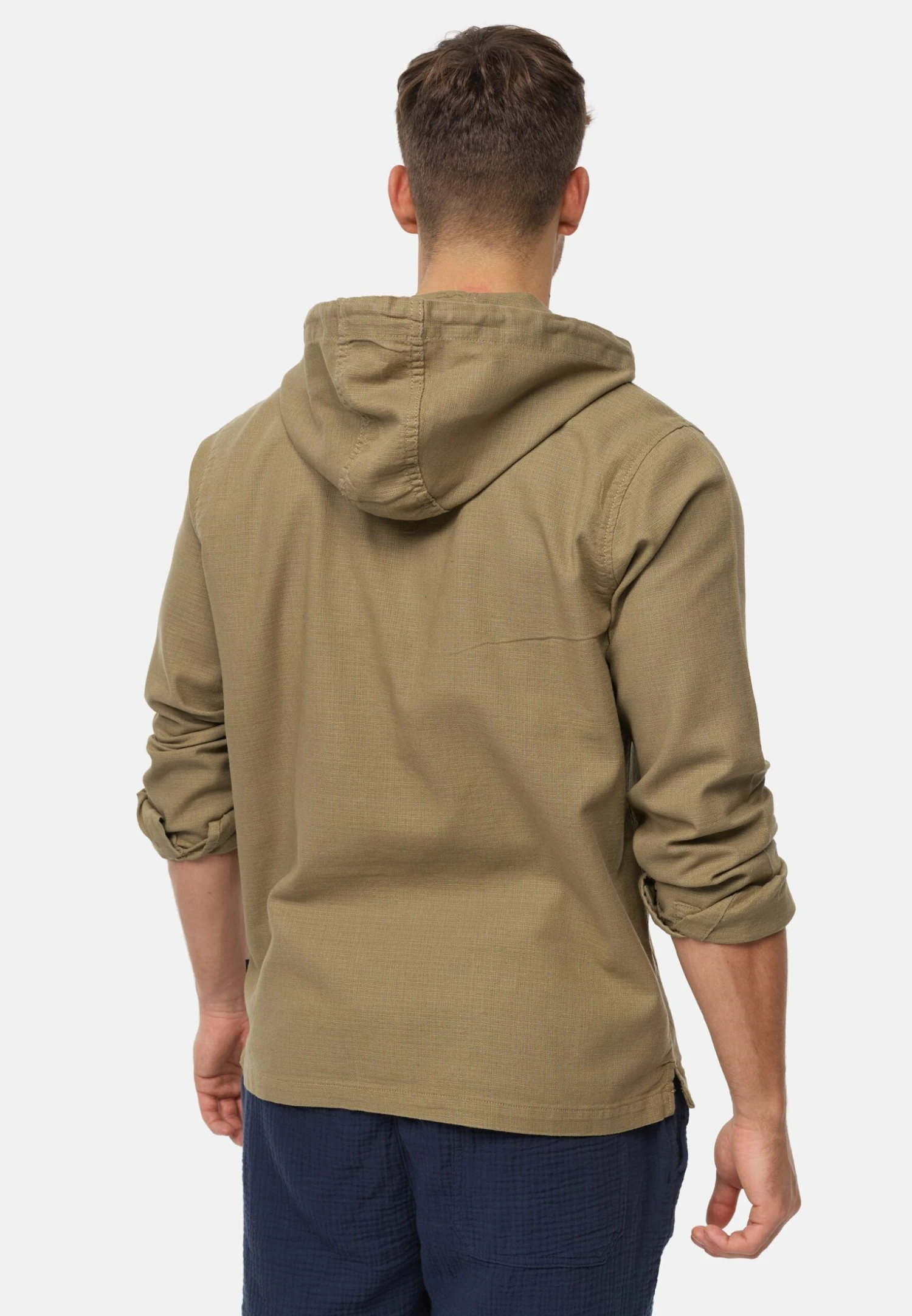 Indicode Jeans Mickie - Jersey Con Capucha - Covert Green 4 Indicode Jeans Mickie - Jersey Con Capucha - Covert Green - Imagen 2