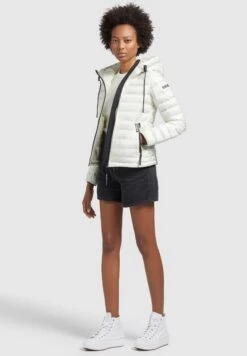 Khujo Lovina4 Shiny - Chaqueta De Entretiempo - Cremeweiß -Tienda General De Moda 937066f709c644a9bda1cb1a932f8832