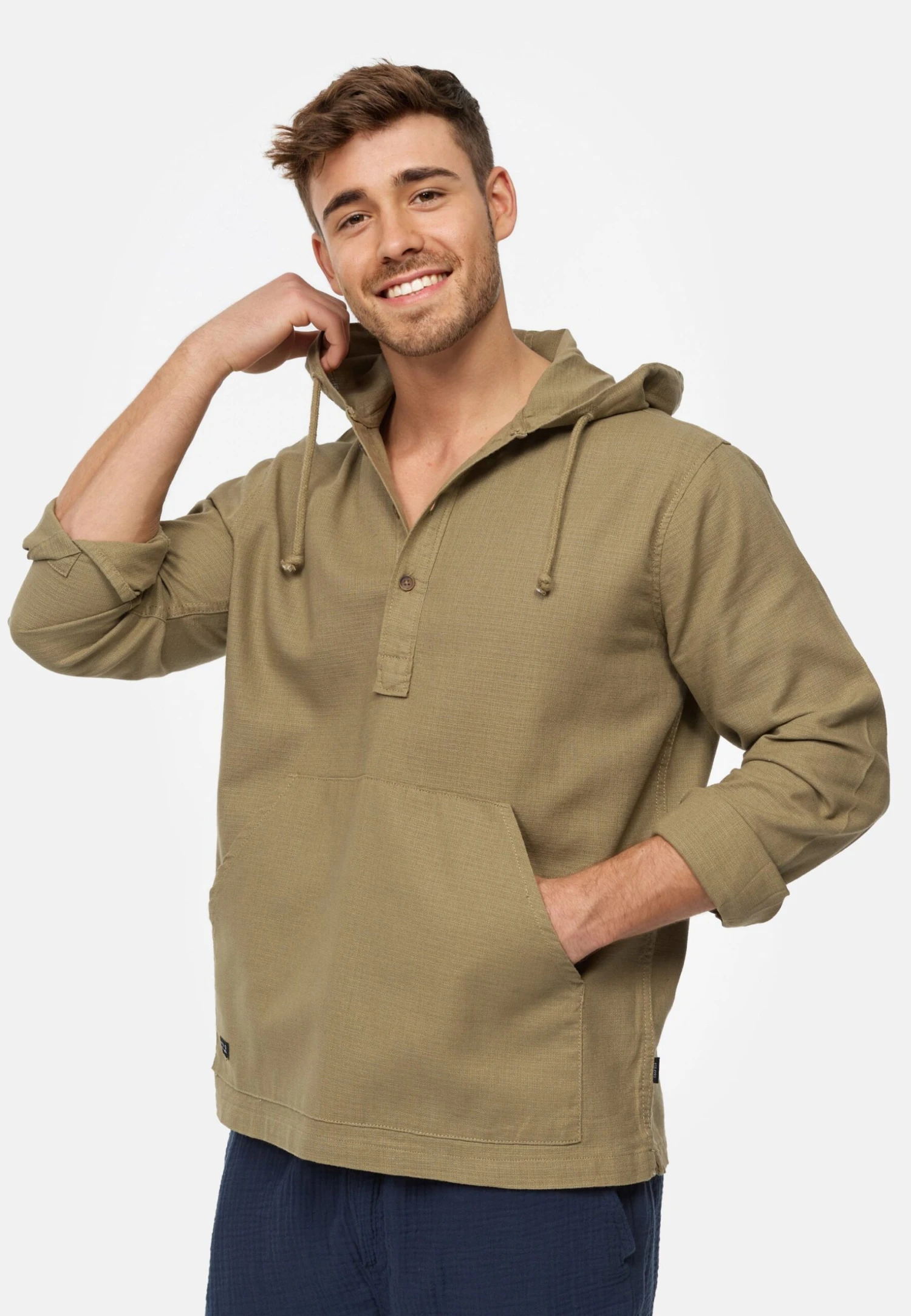 Indicode Jeans Mickie - Jersey Con Capucha - Covert Green 3 Indicode Jeans Mickie - Jersey Con Capucha - Covert Green