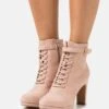 Botines Con Cordones - Light Pink -Tienda General De Moda ae24a3aa17a14e2b8b3a060160935e11