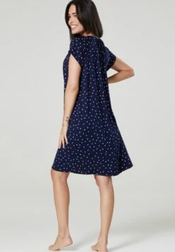 Happy Mama Set - Camisón - Navy With Dots -Tienda General De Moda b13a1ec5aa5b439f907daa97bdbf386f