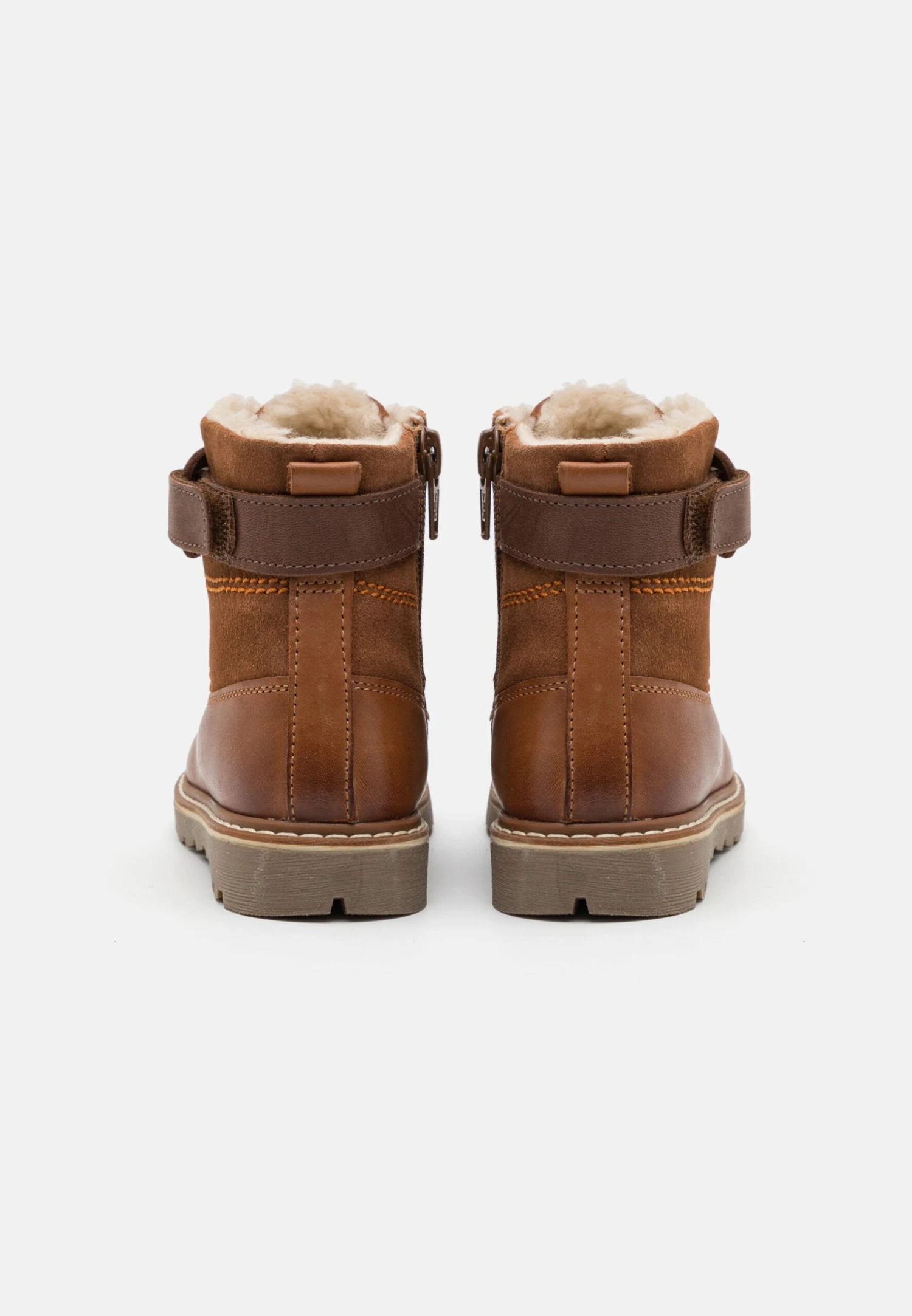 Friboo Leather - Botines Con Cordones - Cognac 5 Friboo Leather - Botines Con Cordones - Cognac - Imagen 3