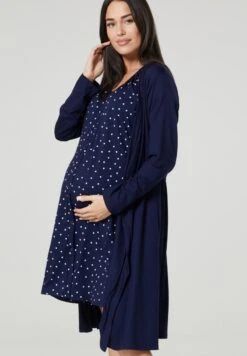 Happy Mama Set - Camisón - Navy With Dots -Tienda General De Moda c9fc6ca5033c4e7c9785f980c572f076