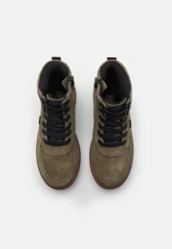 Friboo Leather - Botines Con Cordones - Khaki -Tienda General De Moda ceaaa599a05f4869abd8451200e3b9c4