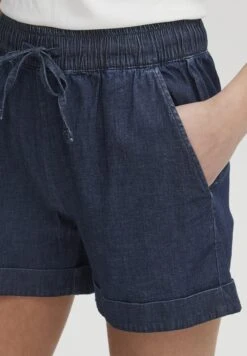 OXMO Oxlillith - Shorts Vaqueros - Dark Blue Denim -Tienda General De Moda cf36eac03ec741d69184f8a1dd24eef4