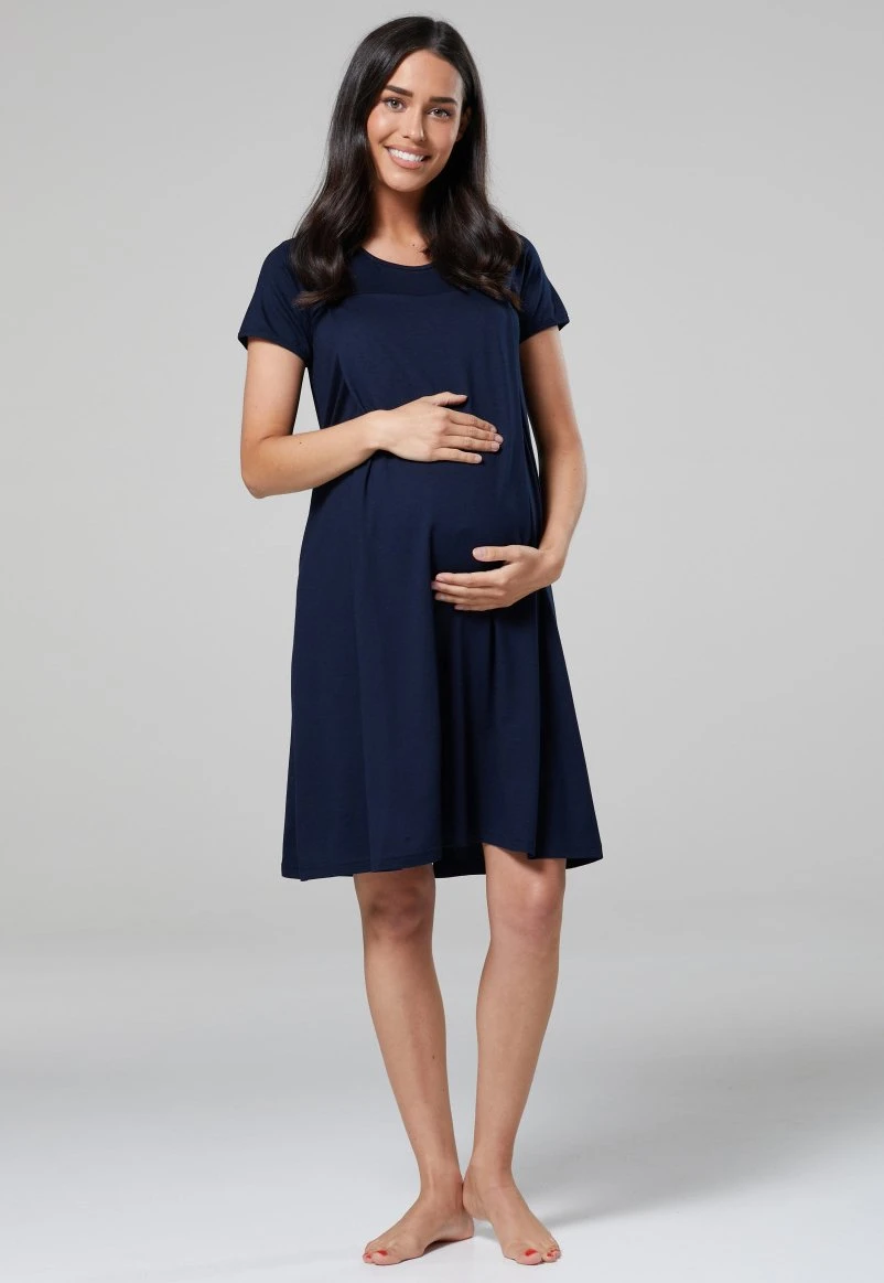 Happy Mama Labor Delivery Hospital Breastfeeding - Camisón - Navy 3 Happy Mama Labor Delivery Hospital Breastfeeding - Camisón - Navy