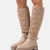 Anna Field Botas Con Plataforma - Beige 2 Anna Field Botas Con Plataforma - Beige -Tienda General De Moda dde29790142e4e12913ed1d541e20391