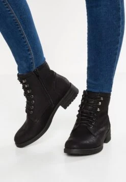 Anna Field Winter Boot - Botines Con Cordones - Black