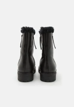 Friboo Leather - Botas Para La Nieve - Black -Tienda General De Moda ef4415a7640346c98272b4d87c8704d9